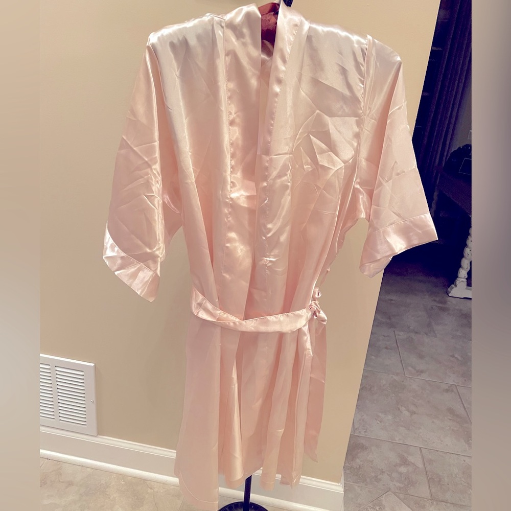 Silky Robe Pink/Peach